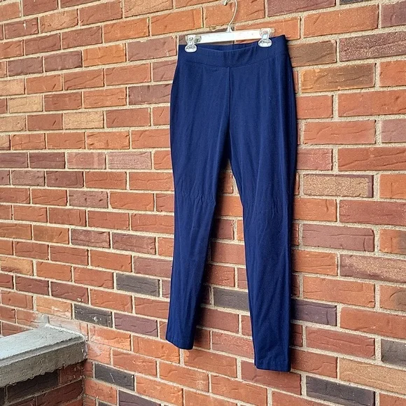 Talbots navy knit pants - Picture 1 of 4